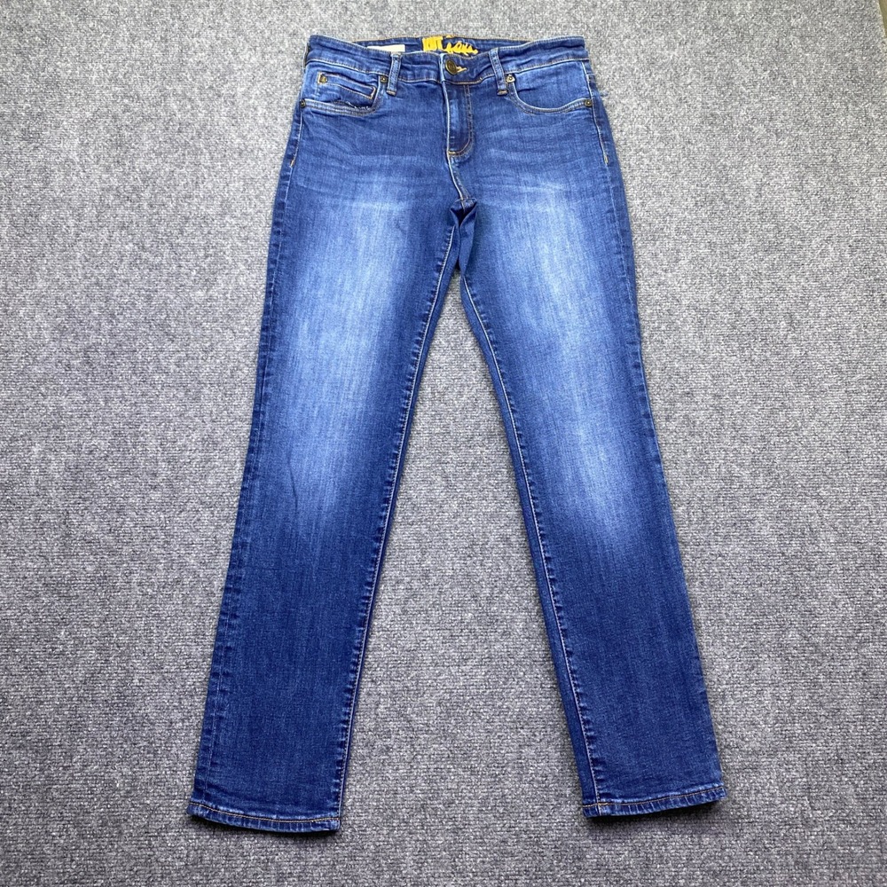 KUT from the Kloth Katy Boyfriend Jeans Blue Stretch Denim Size 4 Grunge Preppy